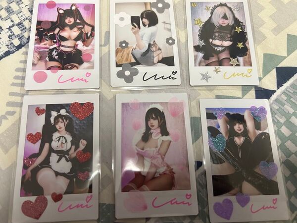 uri コスプレ 直筆サイン入りチェキ、ブロマイドの12枚セット