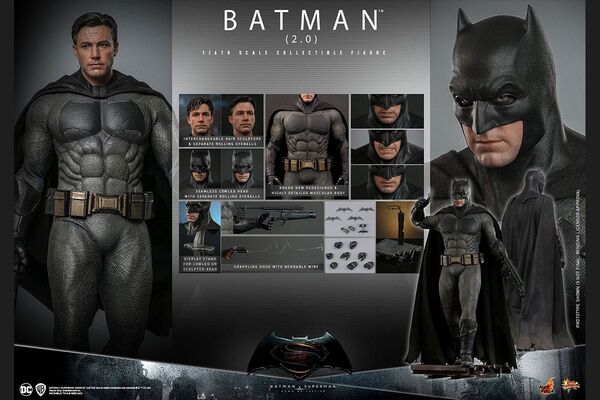 通常版 ホットトイズ ムービー・マスターピース バットマン vs スーパーマン ジャスティスの誕生 バットマン(2.0版)