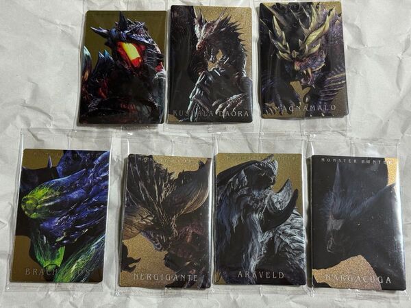 モンスターハンター 20th カードウエハース クシャルダオラ ネルギガンテ ナルガクルガ マガイマガド アルシュベルド