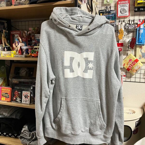 DC SHOES パーカー M ディーシーシュー スケーター ストリート グレー m