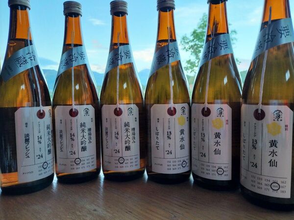 加茂錦四合瓶 荷札酒 黄水仙 3本 槽場汲み3本 6本セット