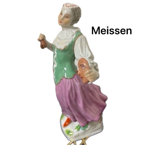 □ケンドラー・コロンビーヌ□高さ約14cm◇左手の一部に修復歴があります。◇Meissen◇
