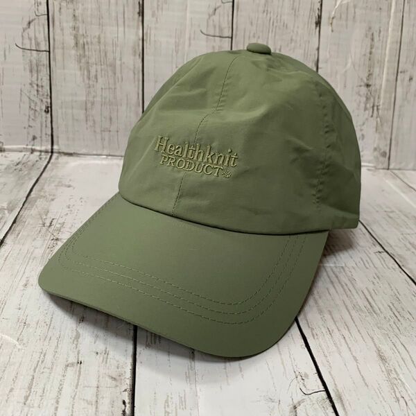 新品 healthknit produbt キャップ 60㎝ カーキ