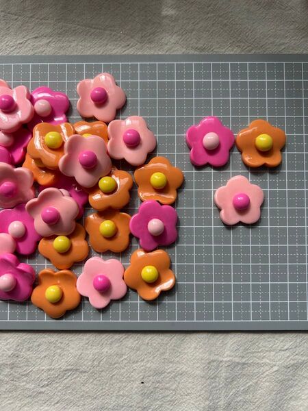 お花 デコパーツ 30個