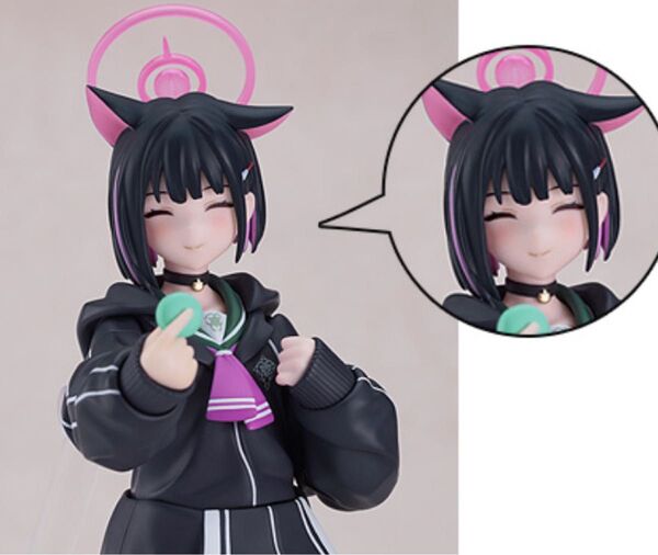 【新品未開封、特典のみ】figma 杏山カズサ グッスマ特典「目閉じ笑顔」パーツ