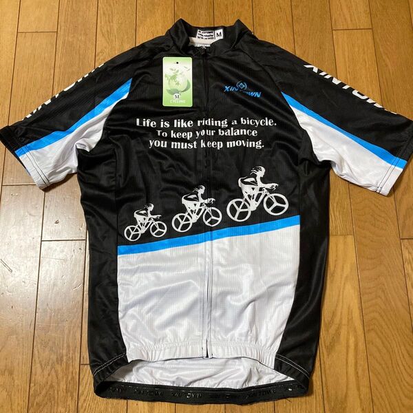 新品 XINTOWN 半袖サイクルジャージ M 半袖サイクルウェア ストレッチ速乾素材 サイクリング