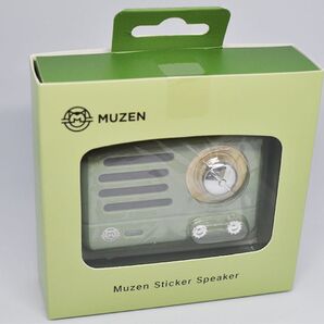 MUZEN PETA Bluetoothスピーカー グリーン 貼って音楽を楽しむスピーカー