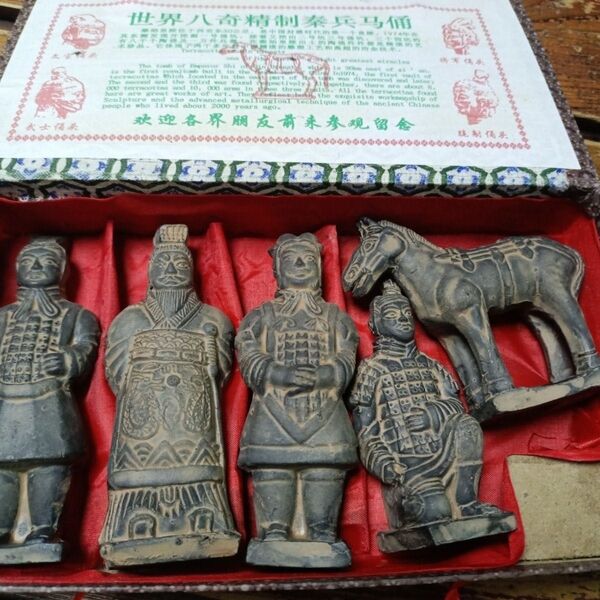 兵馬俑 陶俑 西安限定 文創工芸品 観光記念置物 秦始皇 ギフト 中国伝統土産