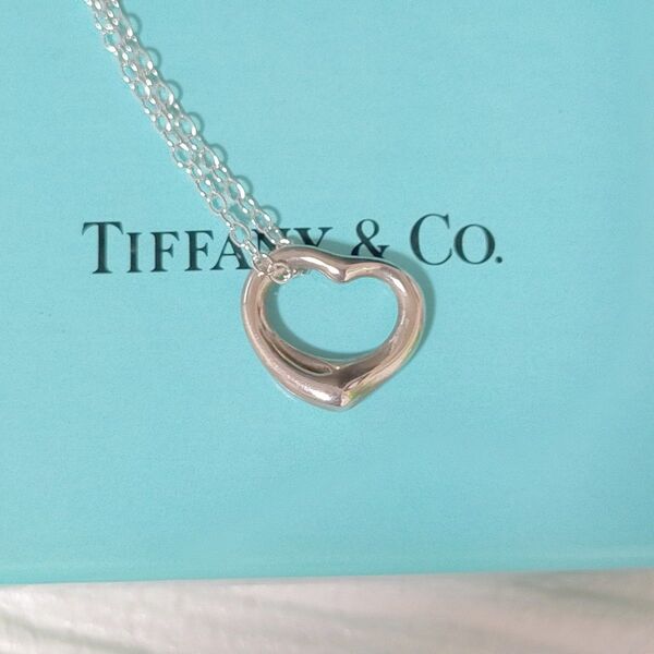 ティファニー オープンハート ネックレス シルバー SV925 アクセサリー Tiffany エルサペレッティ TIFFANY