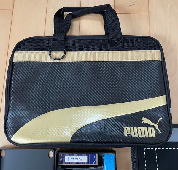 PUMA 書道セット 新品 小学生 学校 三年生 書道セット一式 まとめ売り バッグ付き 習字セット プーマ