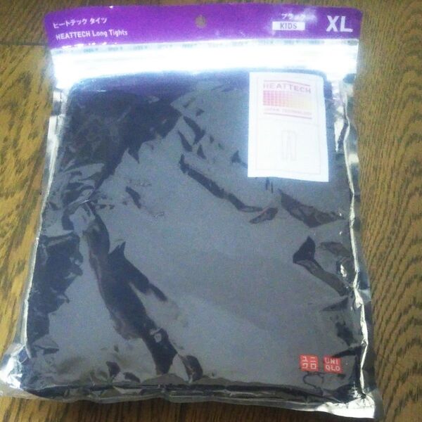 ユニクロ ヒートテック タイツ ブラック 未開封品 KIDS XL 定価790円(税込み)