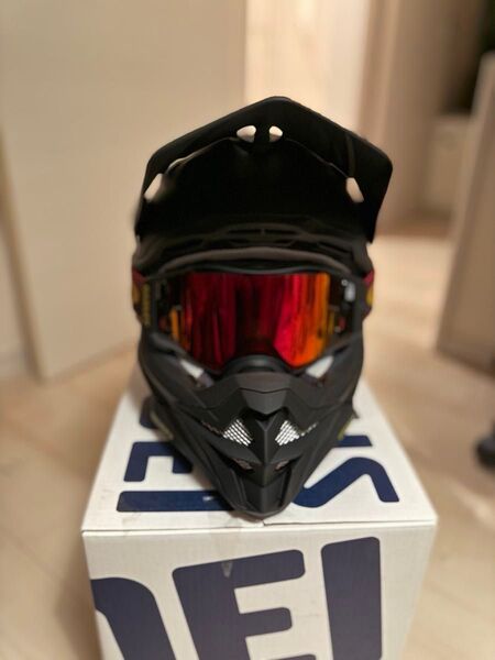 ほぼ新品 SHOEI ショウエイ VFX-WR マットブラック Mサイズ オフロードヘルメット ゴーグルセット