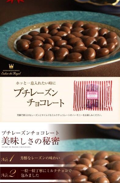 サロンドロワイヤル プチレーズンチョコレート220g