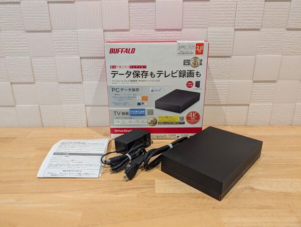 Buffalo HD-EDS2U3-BC パソコン&テレビ 外付けHDD 2TB