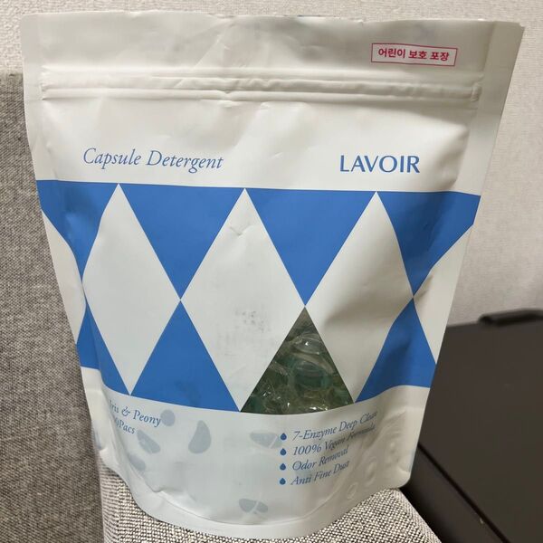 LAVOIR ラヴア ヴィーガン 高濃縮 カプセル洗剤 韓国 洗濯洗剤