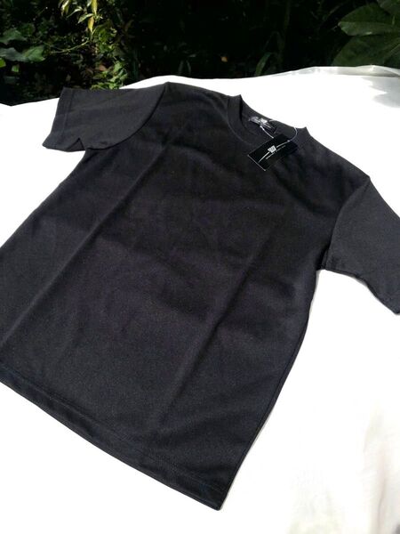 新品未使用 無地 黒Tシャツ ブラック メンズ Sサイズ 吸汗性 急乾性 作業用