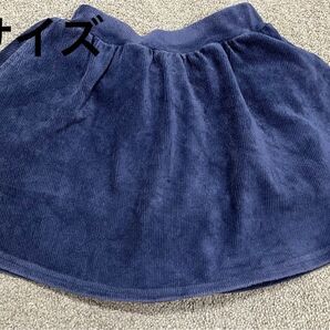 SHOO・LA・RUE 子供服 ネイビー コーデュロイスカート 100