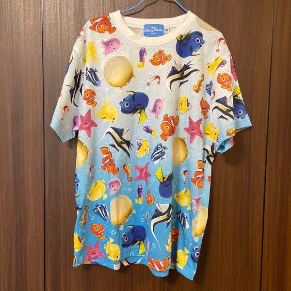 ディズニーリゾート ファインディングニモ キッズ 半袖 Tシャツ 150サイズ 総柄