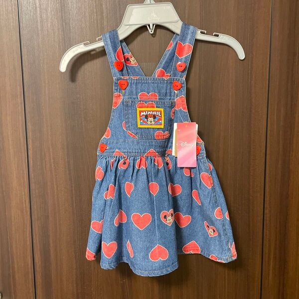 【新品未使用品】パシオス ディズニー ミニー ジャンパースカート スカート ベビー 女の子 90サイズ