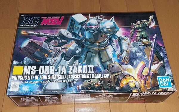 未組立 HGUC 1/144 MS-06R-1A シン・マツナガ専用 BANDAI 機動戦士ガンダム