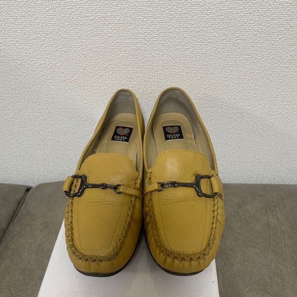 GOLDEN FOOT ローファー マスタードイエロー 23.5cm