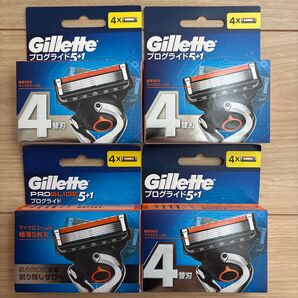 ジレット プログライド5+1 替刃 4個入×4箱セット送料無料