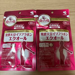 小林製薬 発酵大豆イソフラボン エクオール 30日分×2袋セット送料無料
