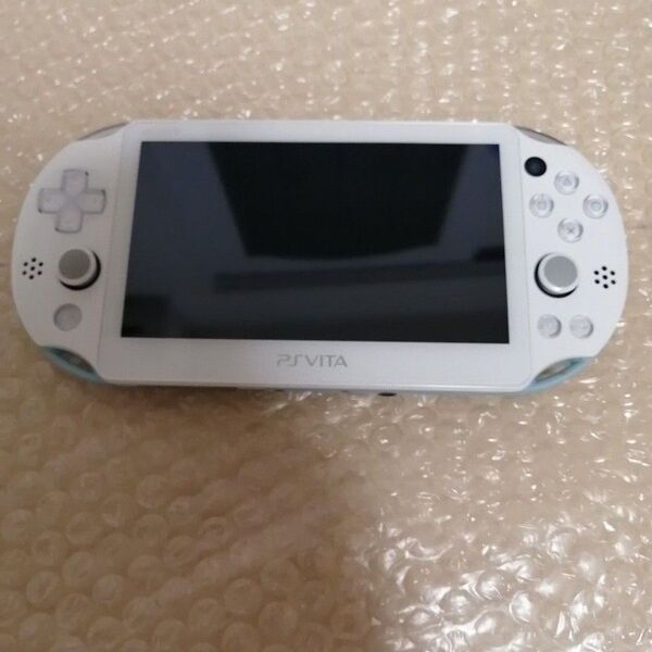 美品 PS Vita(PCH-2000シリーズ)Wi-Fiモデル ライトブルー/ホワイト PCH-2000 ZA14