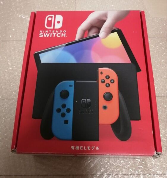 美品 Nintendo Switch 有機ELモデル ネオンブルー ネオンレッド
