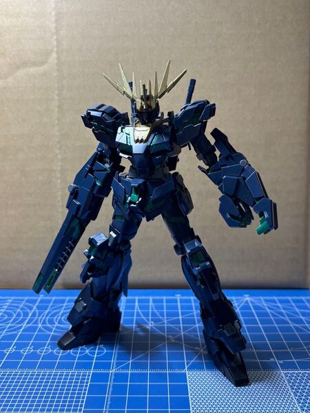 HGUC ユニコーンガンダムバンシィ デストロイモード グリーンフレーム ガンプラ