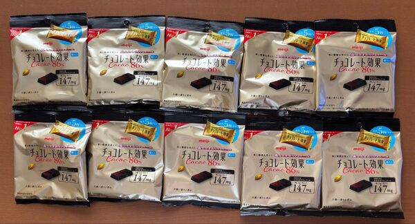 明治 チョコレート効果 カカオ86%5枚入×10袋