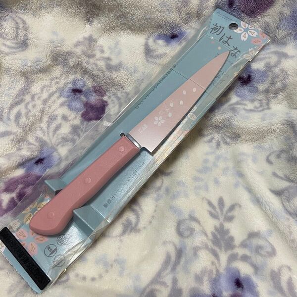 新品 未開封★ 貝印 ぺティナイフ AB-5803 ピンク 約12cm 初はな 桜 食洗機対応 ステンレス 包丁ナイフ