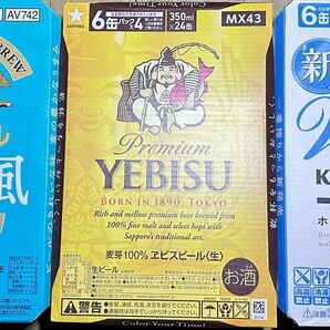 キリン 晴れ風 一番搾りホワイトビール エビスビール350ml缶 24本 各1ケース