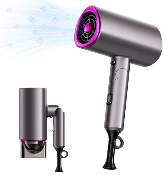ドライヤー 大風量 速乾 折り畳み式1400W ヘアドライヤー マイナスイオン ヘアサロン 3段階調整可能 PSE認証済み