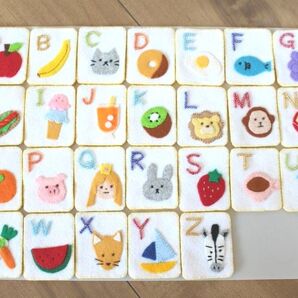 フェルト アルファベットカード ハンドメイド
