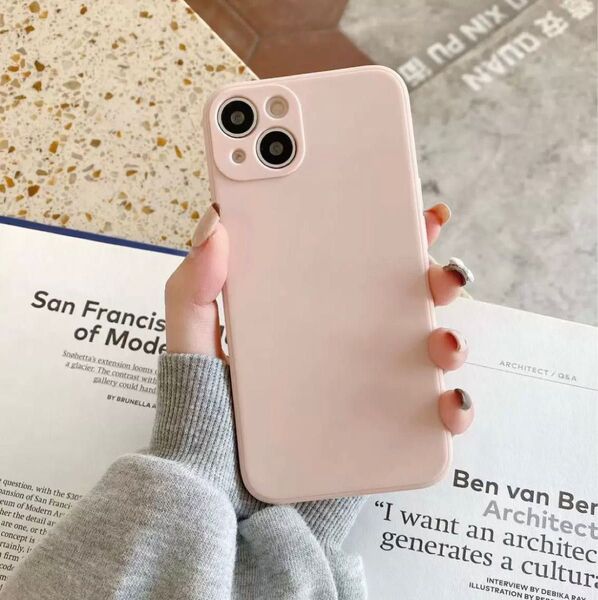 iPhone13ケース シリコンなめらかなケース 指紋防止効果