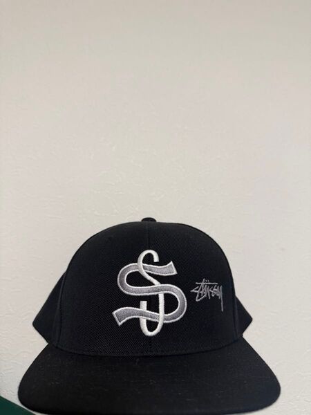 STUSSY BIG LEAGUE POINT CROWN CAP black