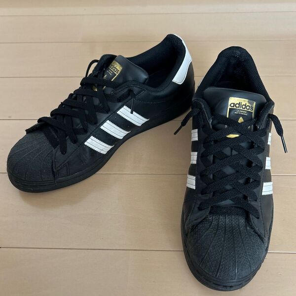 didas アディダス スニーカー SUPERSTAR スーパースター 27.5cm ブラック ホワイト