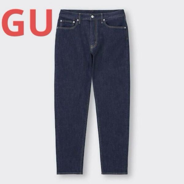 ジーユー GU デニムパンツ スリムフィット 30 ネイビー ジーンズ 濃紺 インディゴ JEANS ネイビー デニム