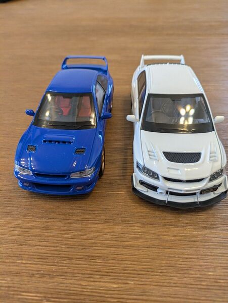 スバル インプレッサ STi 1/32 三菱 ランエボⅥ1/32 ミニカー