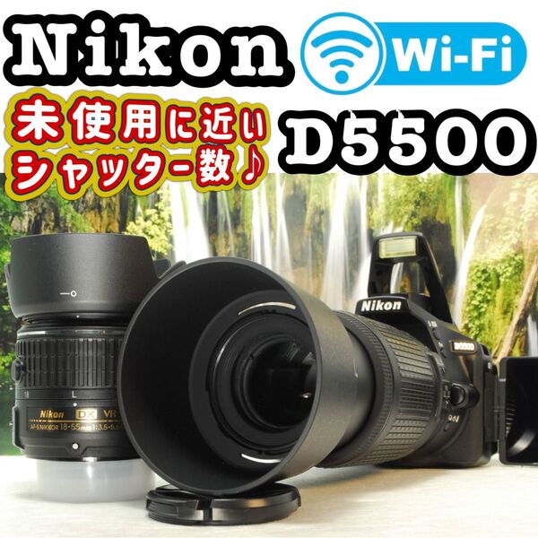Nikon D5500 ダブルレンズ ニコン デジタル一眼レフカメラ 一眼レフ レンズ デジタルカメラ デジカメ 一眼レフカメラ
