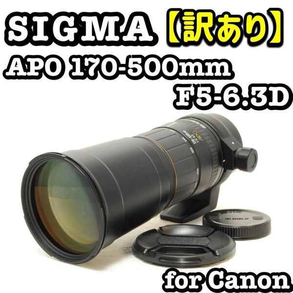 【訳あり】SIGMA 170-500mm 1:5-6.3 Canon キヤノン シグマ デジタル一眼レフカメラ デジタルカメラ