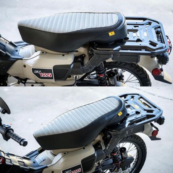 美品★モトロード タンデムシート ハンターカブ ct125 カーキ バイクシート