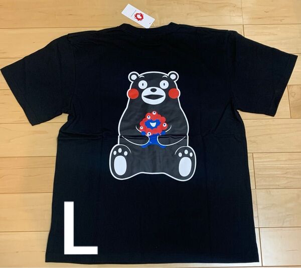 新品未使用 万博 ミャクミャク くまモン コラボ 半袖Tシャツ ブラック L 完売品