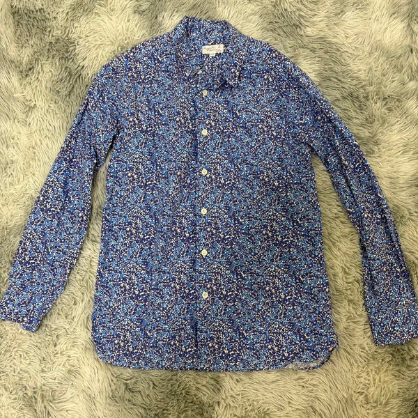【美品】agnes b. HOMME アニエスベー オム 長袖シャツ 花柄 総柄 コットン100 サイズ40(M~L相当