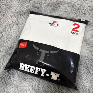 【新品未開封】Hanes BEEFY-T ヘインズ 白Tシャツ 2枚組 XLサイズ