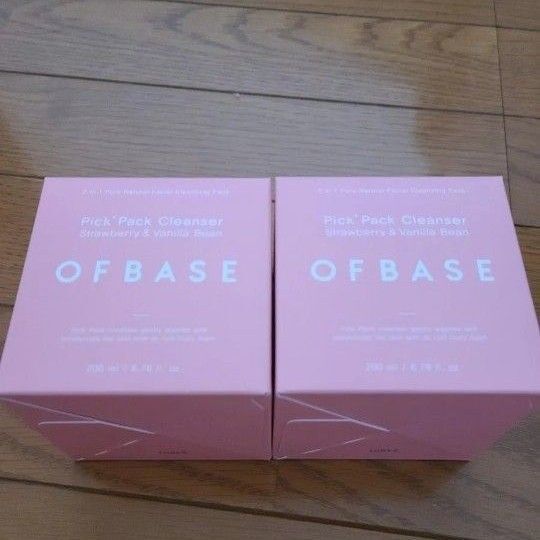 OFBASE オフベース ピックパッククレンザー パック 洗顔 200ml いちご&バニラ 2個セット