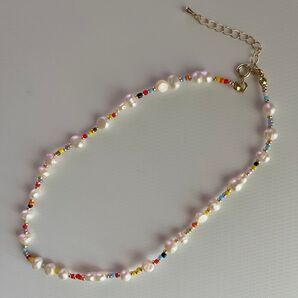 新品未使用 一点物 淡水パールアクセサリー 淡水パールネックレス ホワイト 白 パールネックレス パールアクセサリージュエリー