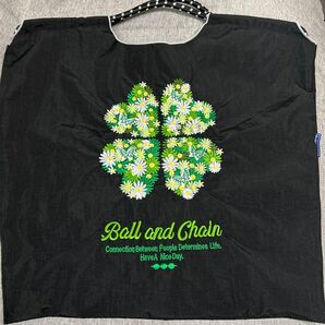 刺繍 クローバー ナイロントートバッグ 折りたたみ トートバッグ バッグ ショルダーバッグ エコバッグ ショッピングバッグ