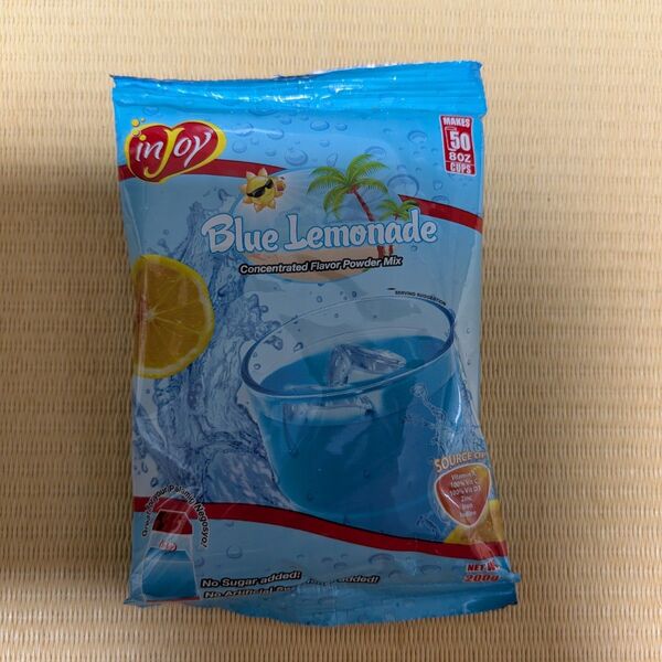1袋【約12L分/甘味料も同時出品中/甘さはお好みで】injoy Blue Lemonade濃縮ドリンクパウダーブルーハワイ風飲料